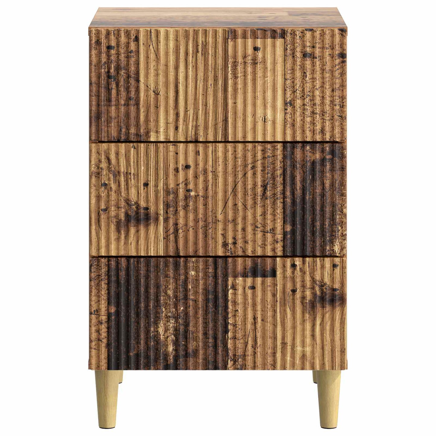 Bedside Cabinet Old Wood 43 x 41 x 66.5 cm Engineered Wood