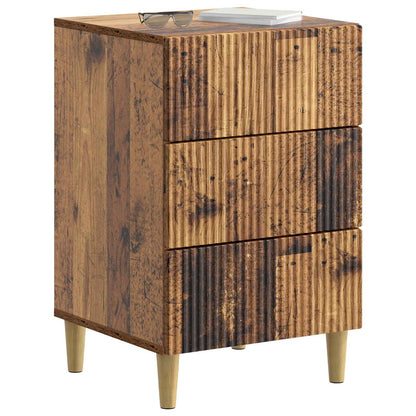 Bedside Cabinet Old Wood 43 x 41 x 66.5 cm Engineered Wood