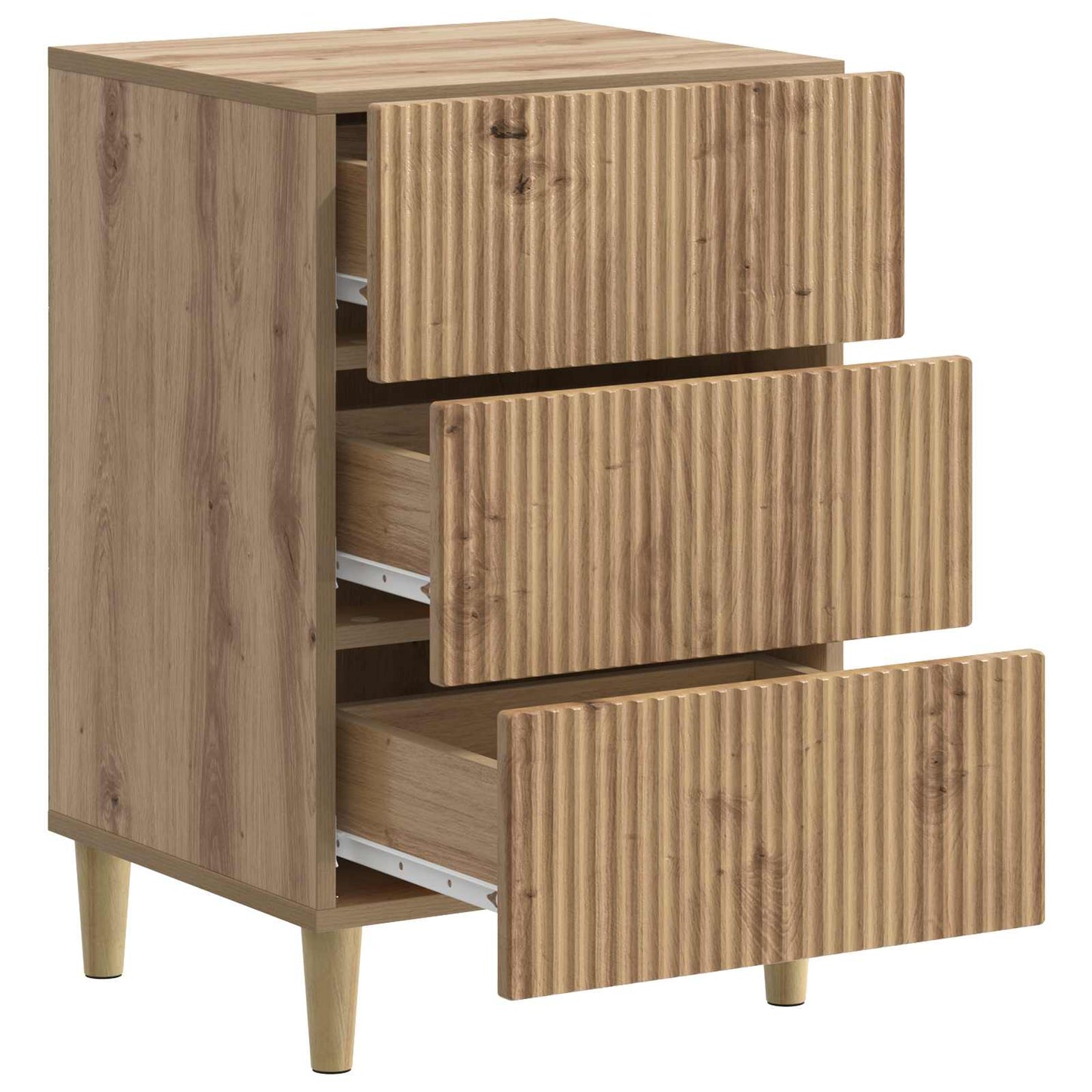 Bedside Cabinet Artisan Oak 43 x 41 x 66.5 cm Engineered Wood
