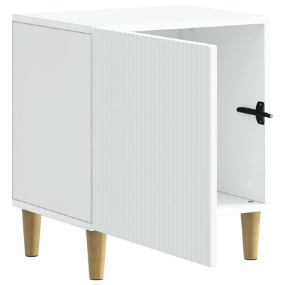 Bedside Cabinet White 43 x 34.5 x 50 cm Engineered Wood