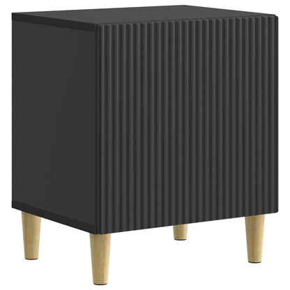 Bedside Cabinet 2 pcs Black 43 x 34.5 x 50 cm Engineered Wood