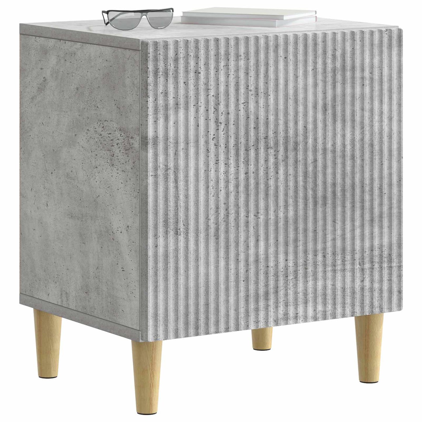 Bedside Cabinet 2 pcs Concrete Grey 43 x 34.5 x 50 cm