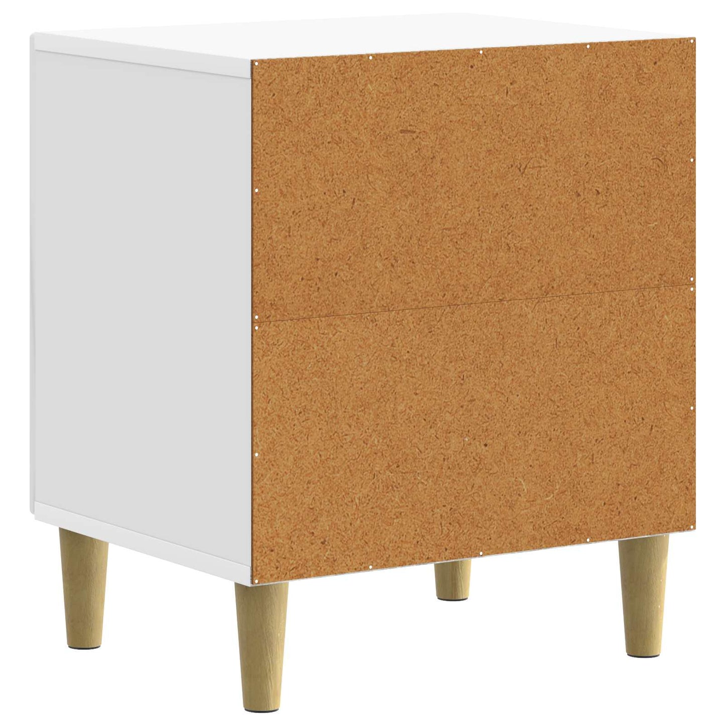 Bedside Cabinet 2 pcs High Gloss White 43 x 34.5 x 50 cm