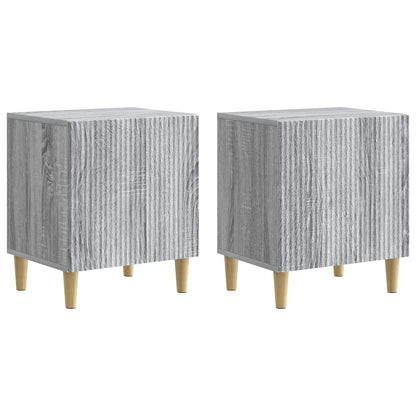 Bedside Cabinet 2 pcs Grey Sonoma 43 x 34.5 x 50 cm