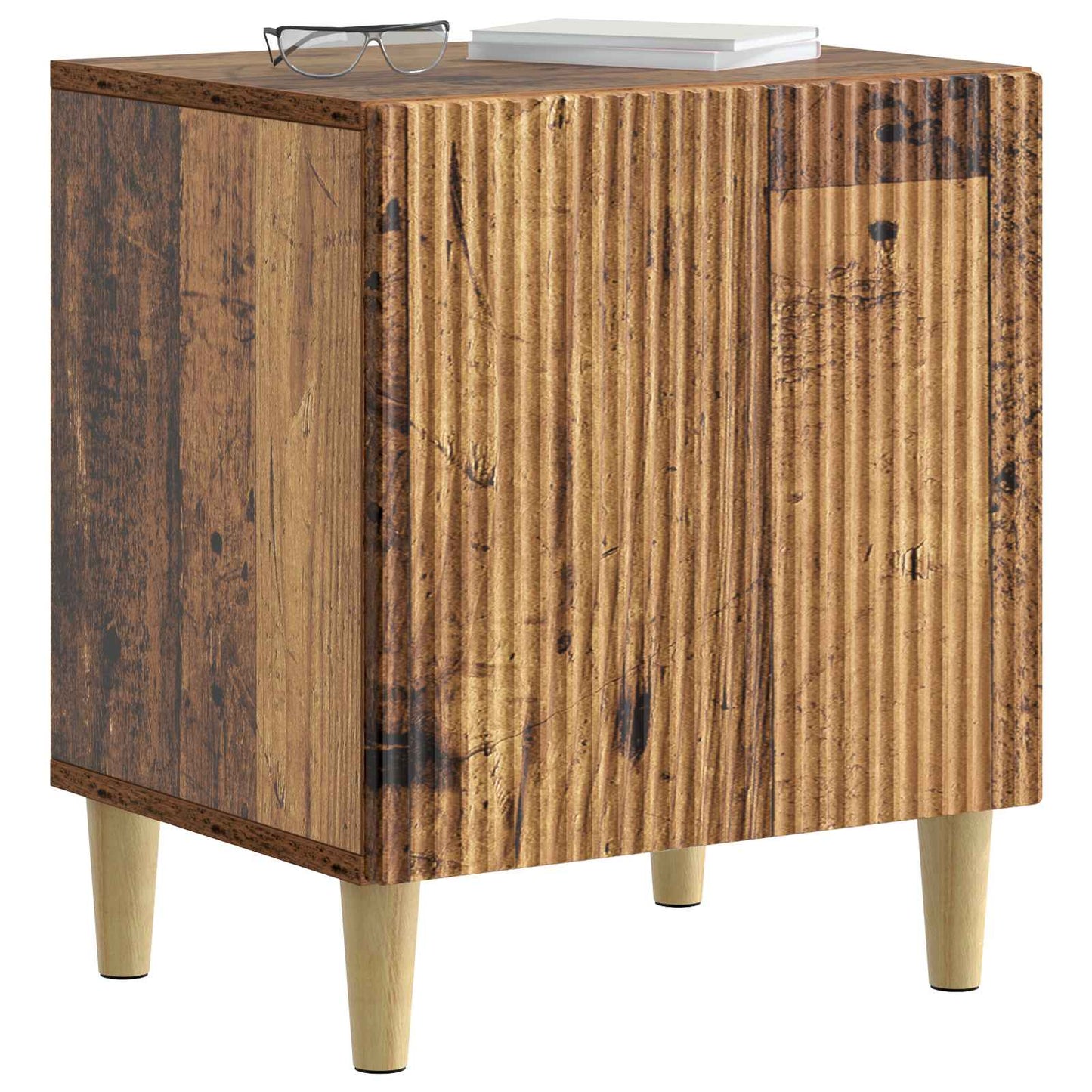 Bedside Cabinet 2 pcs Old Wood 43 x 34.5 x 50 cm