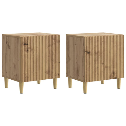 Bedside Cabinet 2 pcs Artisan Oak 43 x 34.5 x 50 cm