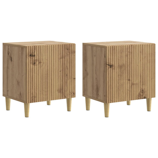 Bedside Cabinet 2 pcs Artisan Oak 43 x 34.5 x 50 cm