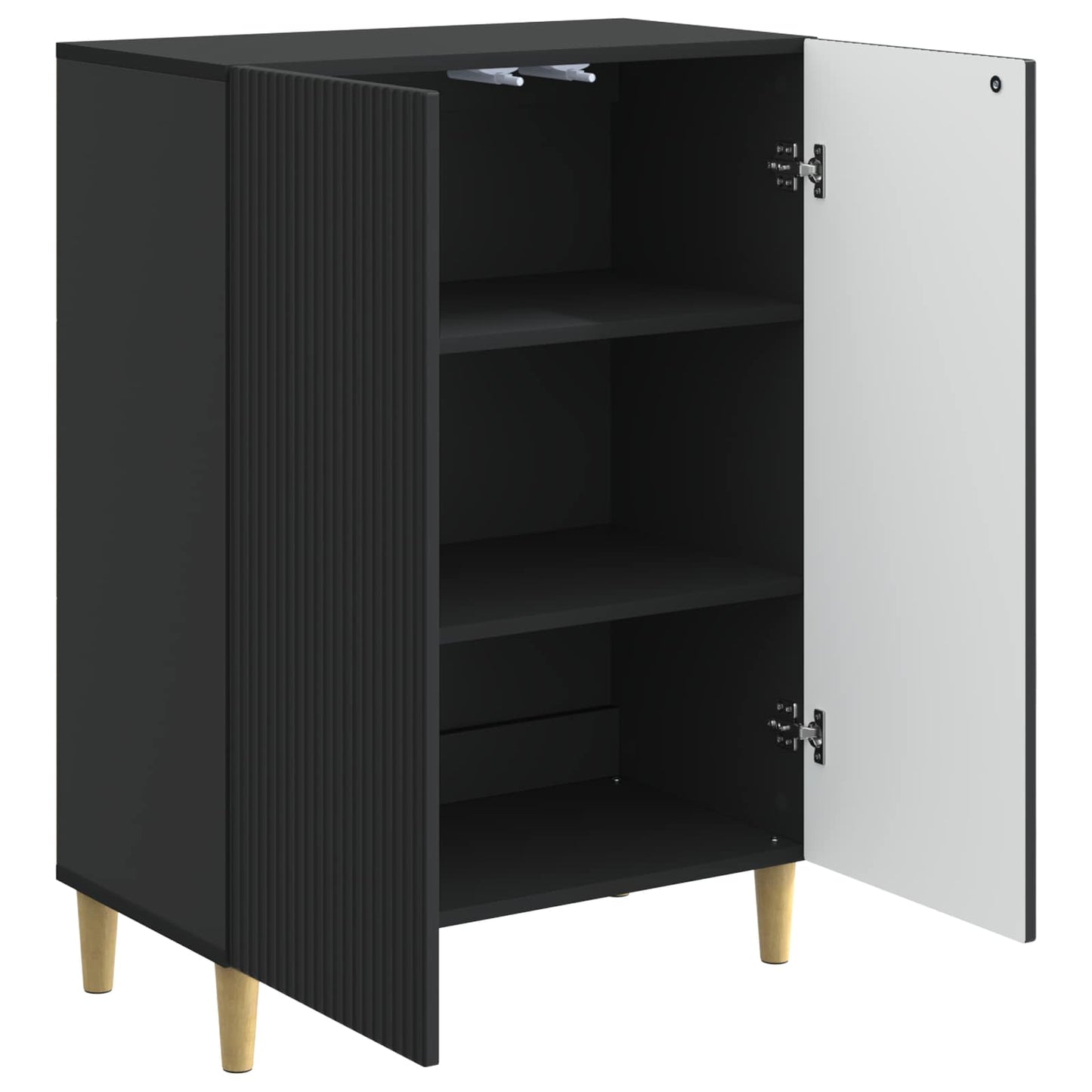 Sideboard Black 66 x 34.5 x 90 cm Engineered Wood