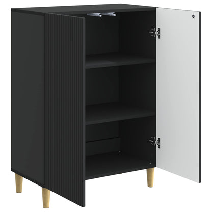 Sideboard Black 66 x 34.5 x 90 cm Engineered Wood