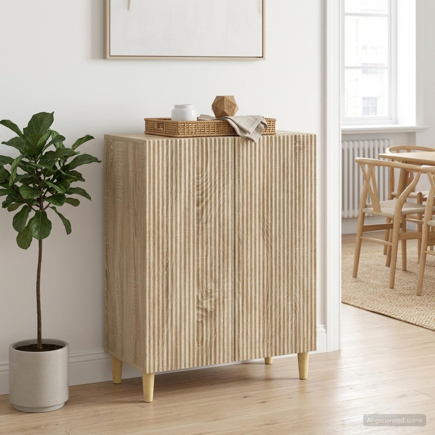 Sideboard Sonoma Oak 66 x 34.5 x 90 cm Engineered Wood