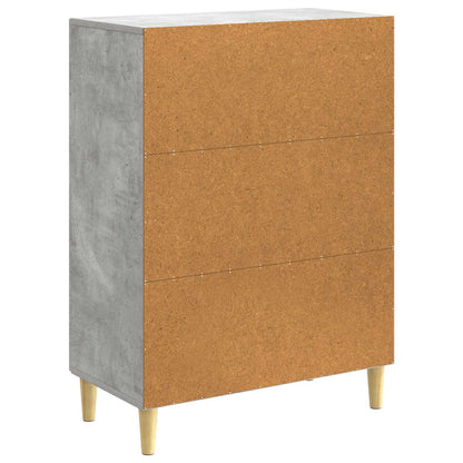 Sideboard Concrete Grey 66 x 34.5 x 90 cm Engineered Wood