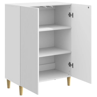 Sideboard High Gloss White 66 x 34.5 x 90 cm Engineered Wood