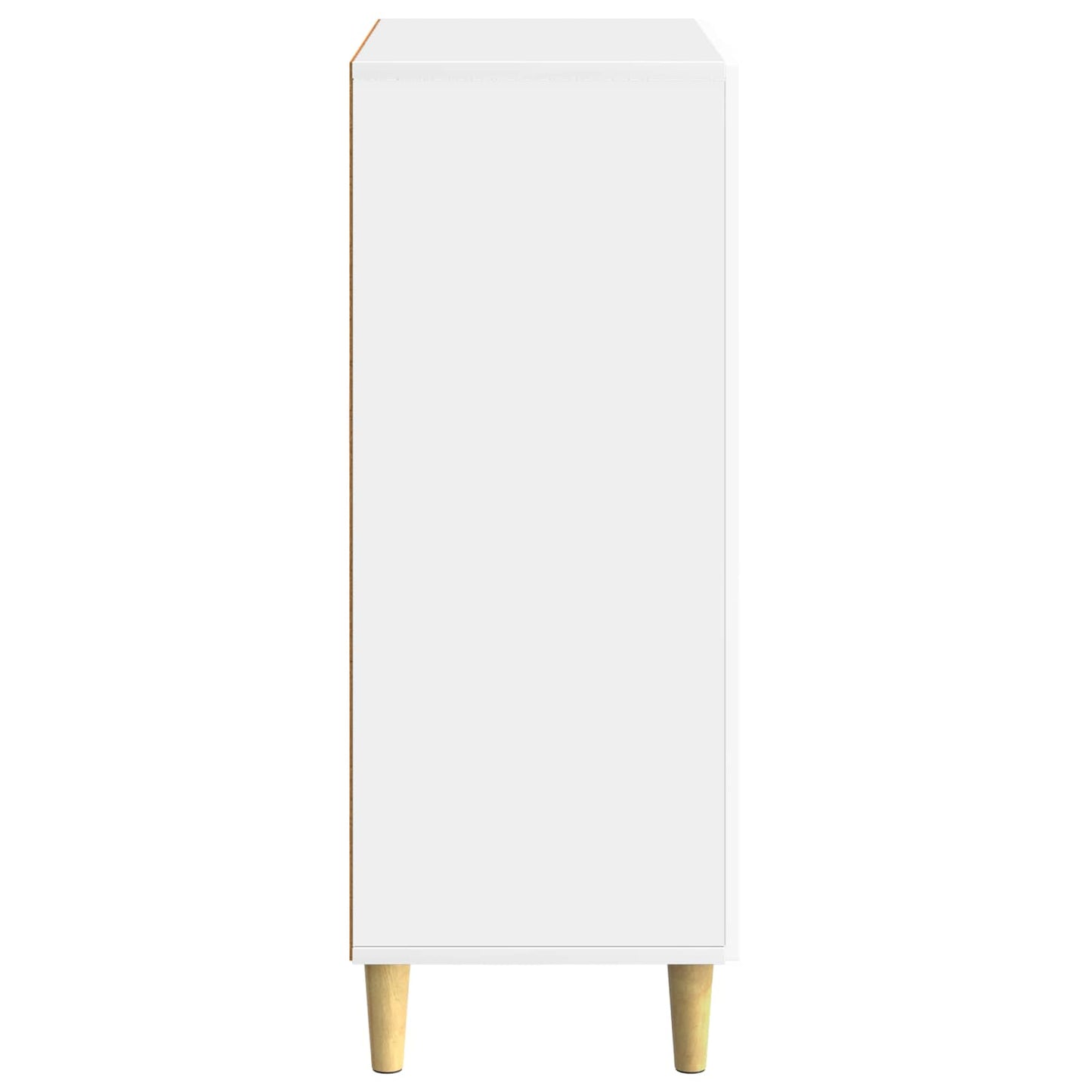 Sideboard High Gloss White 66 x 34.5 x 90 cm Engineered Wood