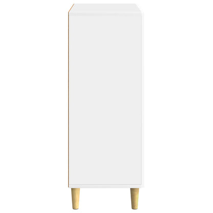 Sideboard High Gloss White 66 x 34.5 x 90 cm Engineered Wood
