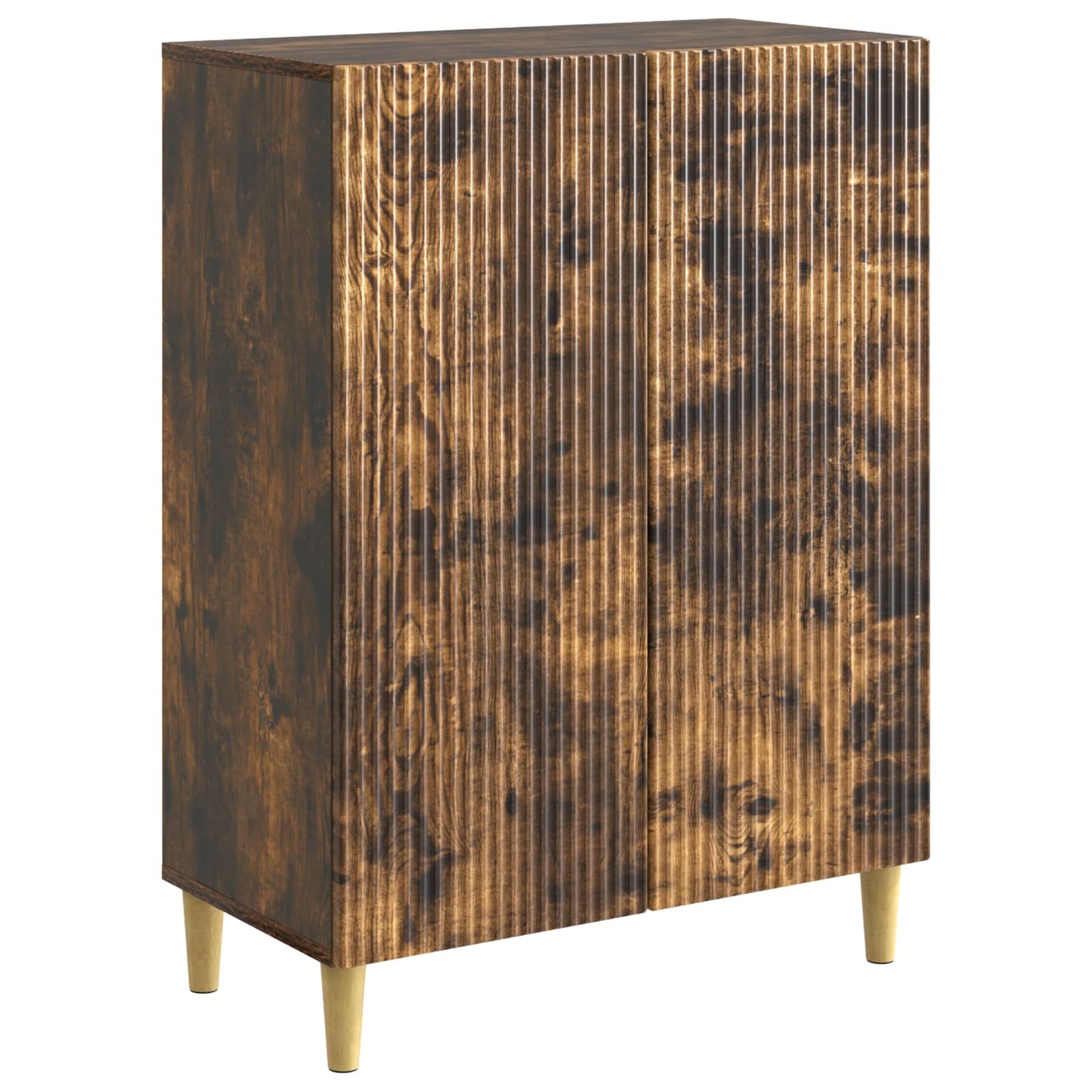 Sideboard Smoked Oak 66 x 34.5 x 90 cm Engineered Wood