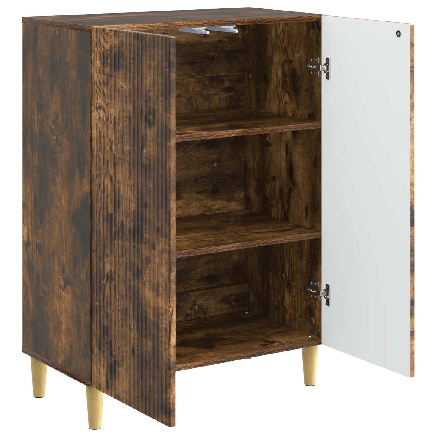 Sideboard Smoked Oak 66 x 34.5 x 90 cm Engineered Wood