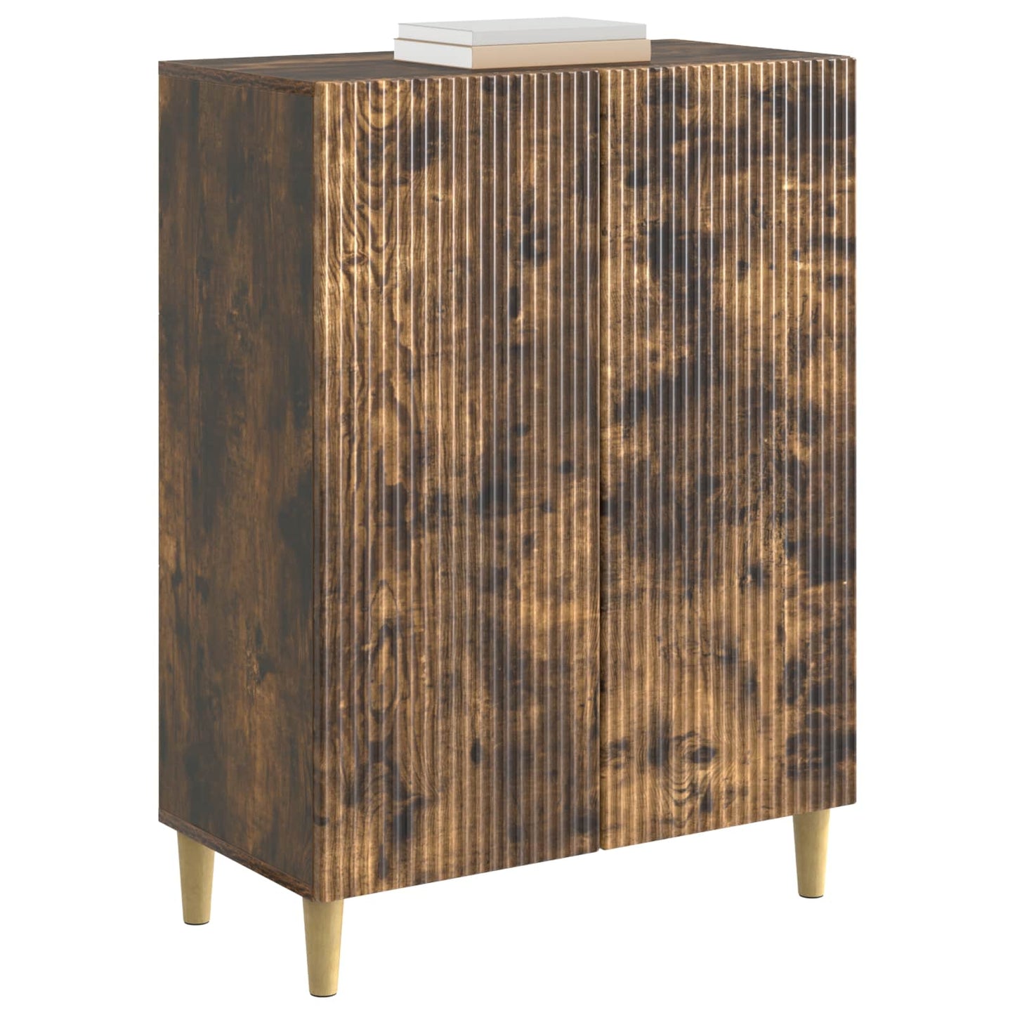 Sideboard Smoked Oak 66 x 34.5 x 90 cm Engineered Wood