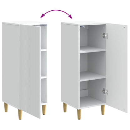 Sideboard White 33 x 34.5 x 90 cm Engineered Wood