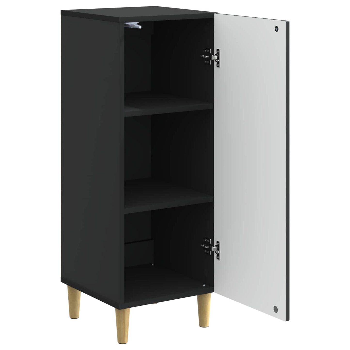 Sideboard Black 33 x 34.5 x 90 cm Engineered Wood