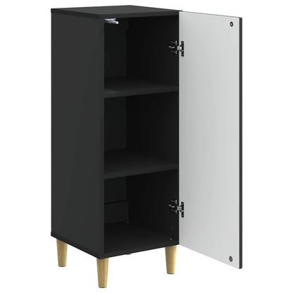 Sideboard Black 33 x 34.5 x 90 cm Engineered Wood