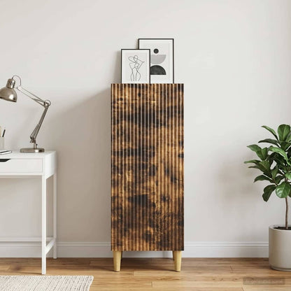 Sideboard Smoked Oak 33 x 34.5 x 90 cm Engineered Wood