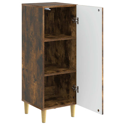 Sideboard Smoked Oak 33 x 34.5 x 90 cm Engineered Wood