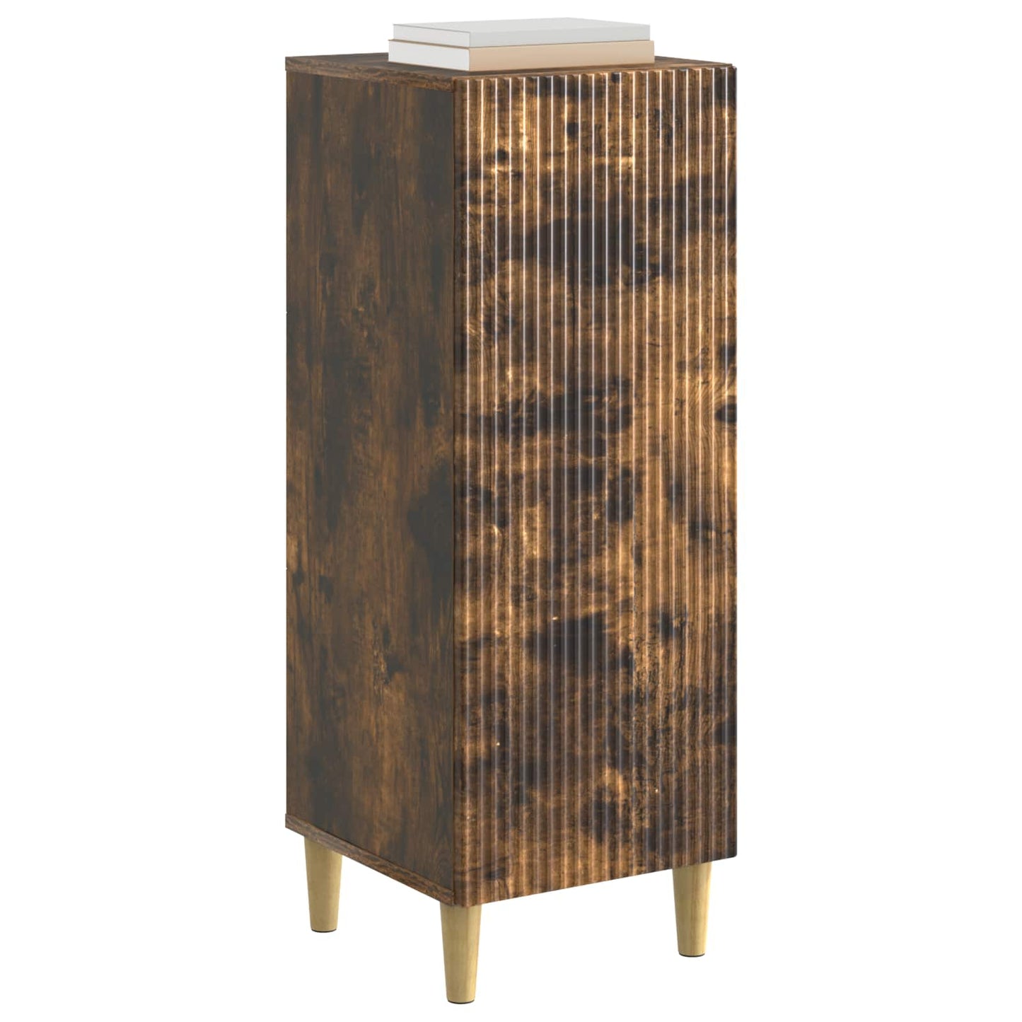 Sideboard Smoked Oak 33 x 34.5 x 90 cm Engineered Wood