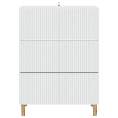 Drawer Cabinet White 66 x 34.5 x 90 cm Engineered Wood