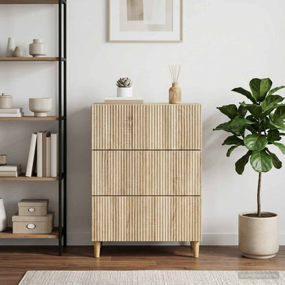 Drawer Cabinet Sonoma Oak 66 x 34.5 x 90 cm Engineered Wood