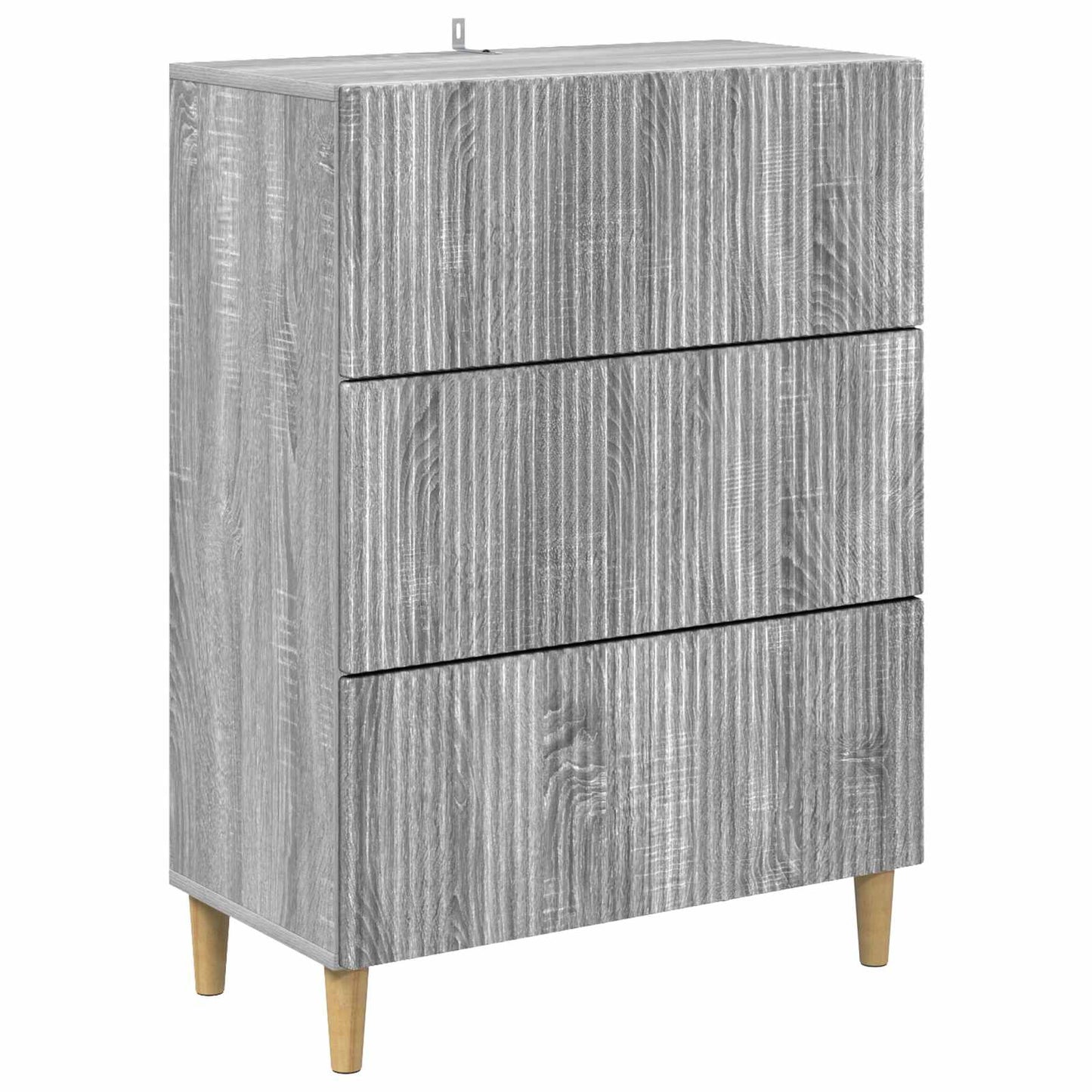 Drawer Cabinet Grey Sonoma 66 x 34.5 x 90 cm Engineered Wood