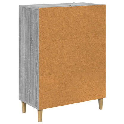 Drawer Cabinet Grey Sonoma 66 x 34.5 x 90 cm Engineered Wood