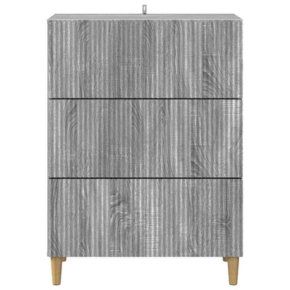 Drawer Cabinet Grey Sonoma 66 x 34.5 x 90 cm Engineered Wood