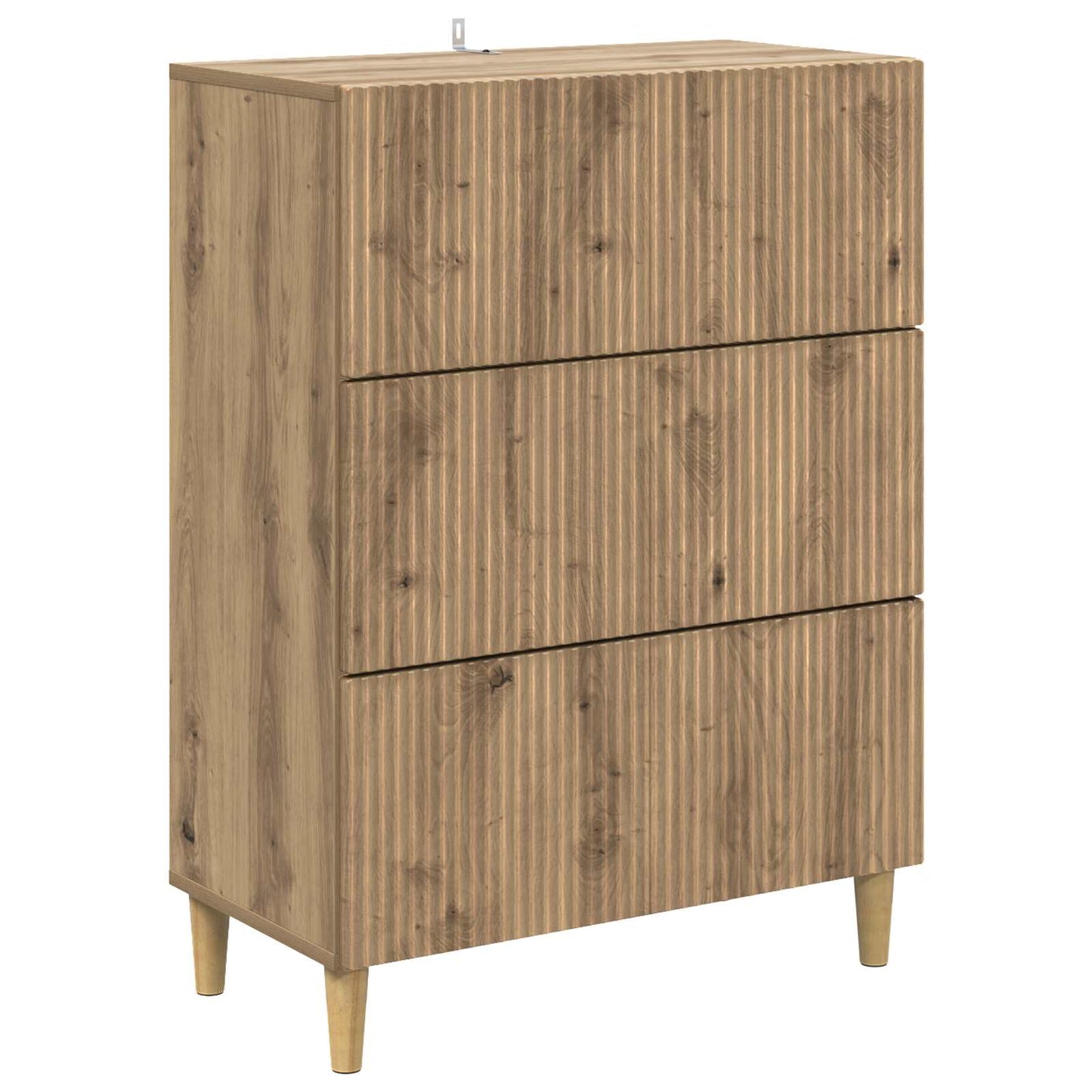 Drawer Cabinet 66 x 34.5 x 90 cm Engineered Wood Artisan Oak