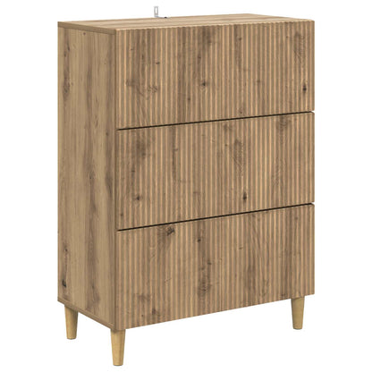 Drawer Cabinet 66 x 34.5 x 90 cm Engineered Wood Artisan Oak