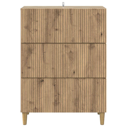Drawer Cabinet 66 x 34.5 x 90 cm Engineered Wood Artisan Oak