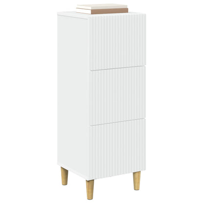 Drawer Cabinet White 33 x 34.5 x 90 cm Engineered Wood