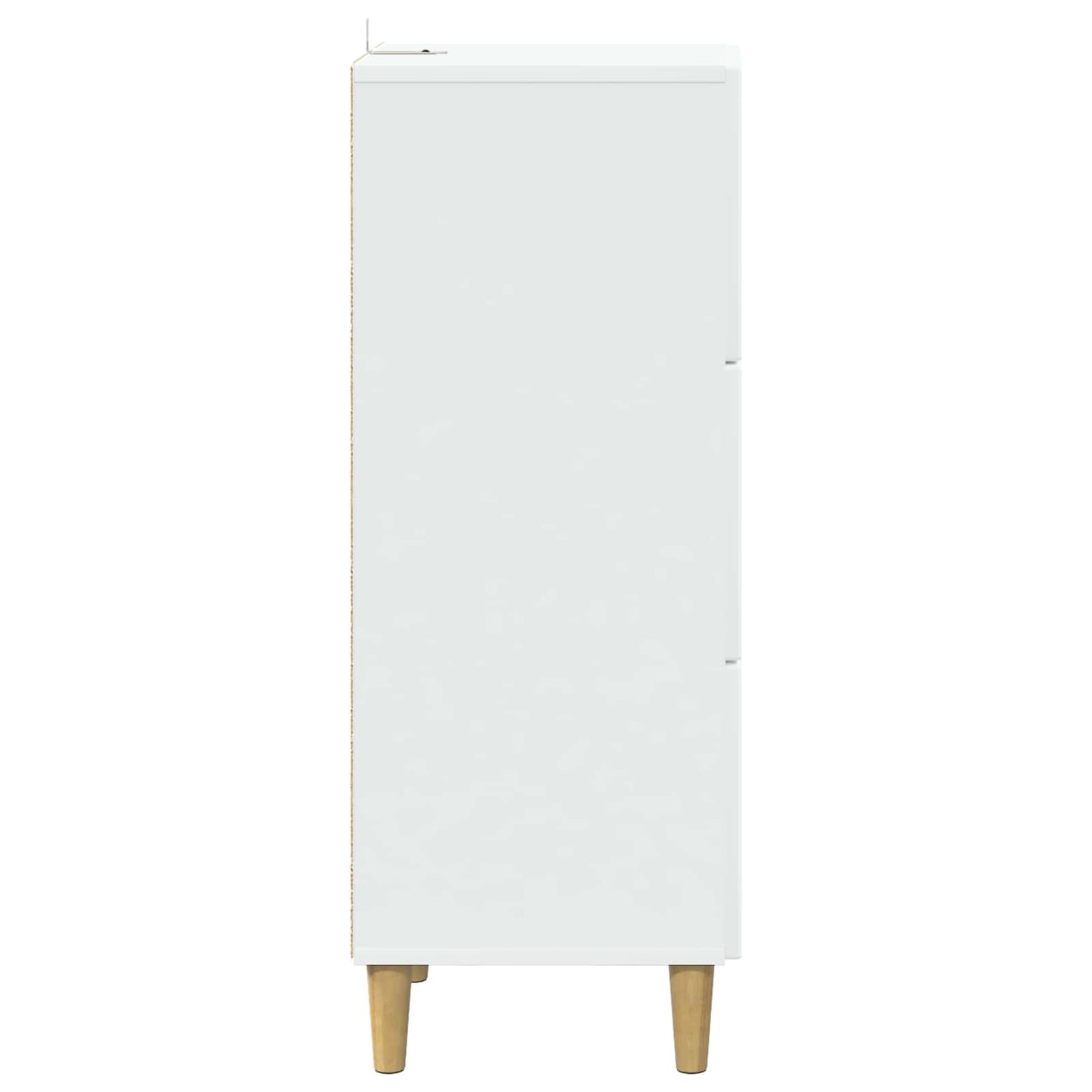 Drawer Cabinet White 33 x 34.5 x 90 cm Engineered Wood
