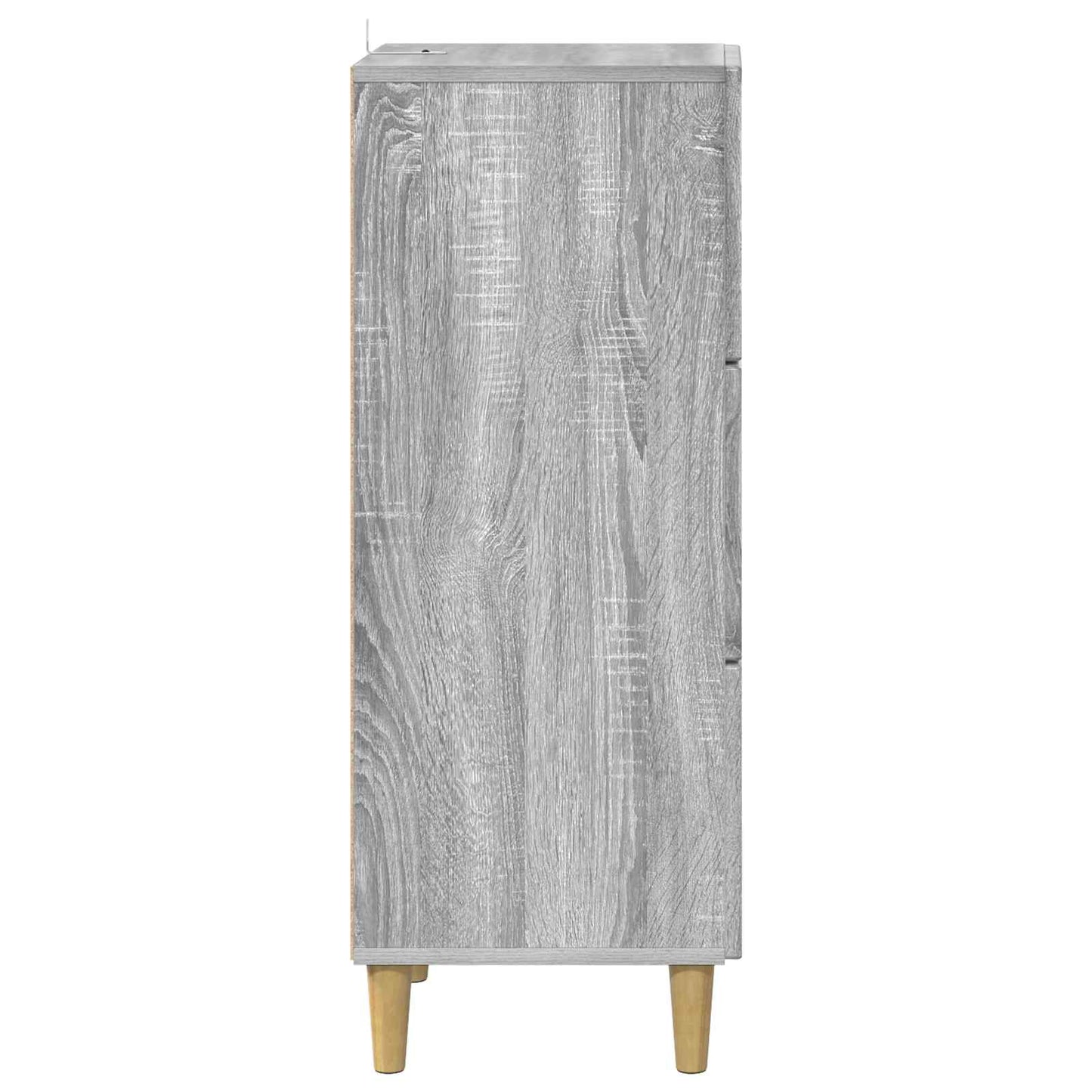 Drawer Cabinet Grey Sonoma 33 x 34.5 x 90 cm Engineered Wood