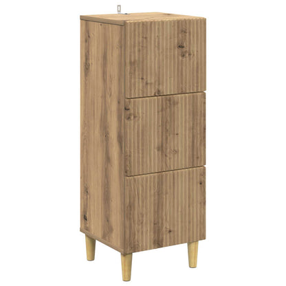 Drawer Cabinet Artisan Oak 33 x 34.5 x 90 cm Engineered Wood
