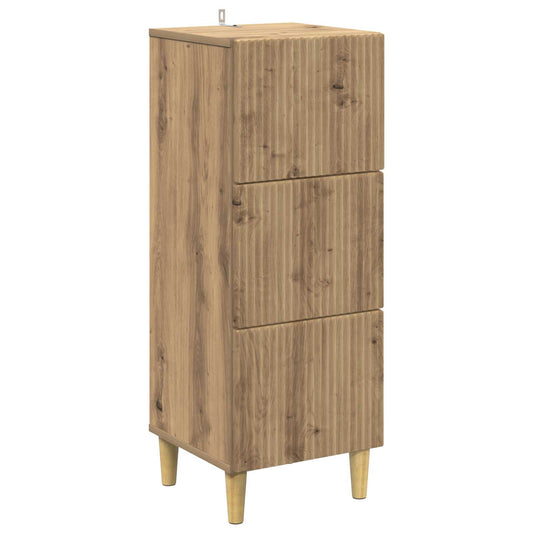 Drawer Cabinet Artisan Oak 33 x 34.5 x 90 cm Engineered Wood