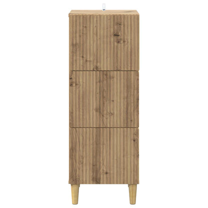 Drawer Cabinet Artisan Oak 33 x 34.5 x 90 cm Engineered Wood