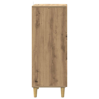 Drawer Cabinet 33 x 34.5 x 90 cm Engineered Wood Artisan Oak