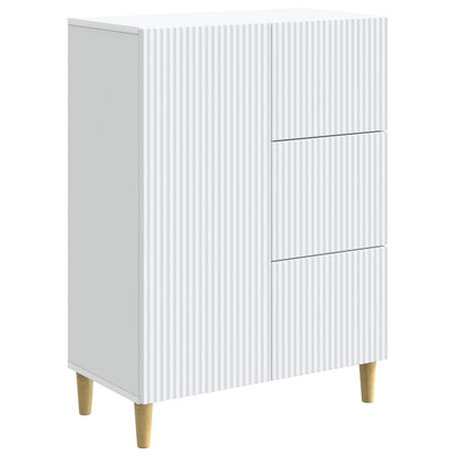 Sideboard with Drawer White 66 x 34.5 x 90 cm Engineered Wood
