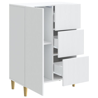 Sideboard with Drawer White 66 x 34.5 x 90 cm Engineered Wood