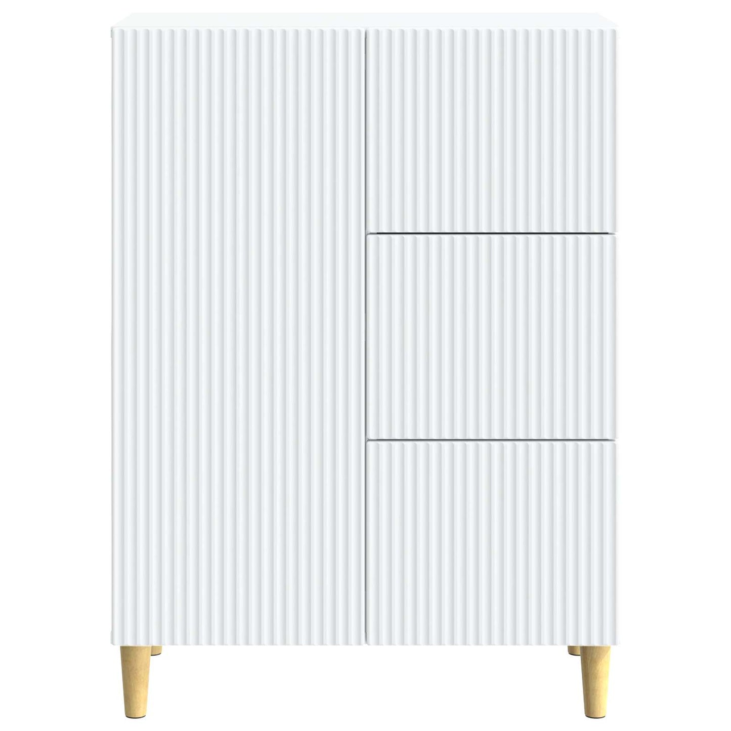 Sideboard with Drawer White 66 x 34.5 x 90 cm Engineered Wood