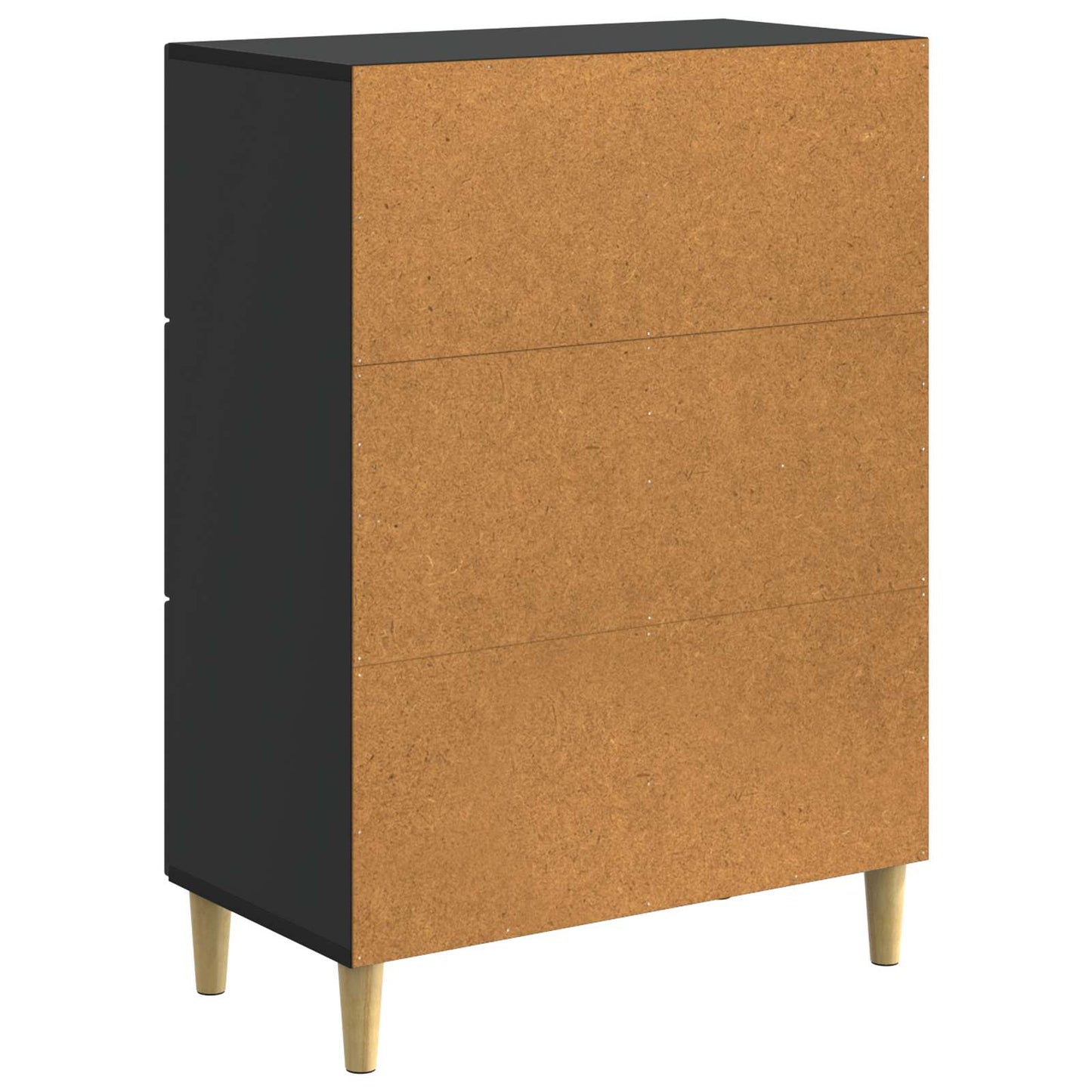 Sideboard with Drawer Black 66 x 34.5 x 90 cm Engineered Wood