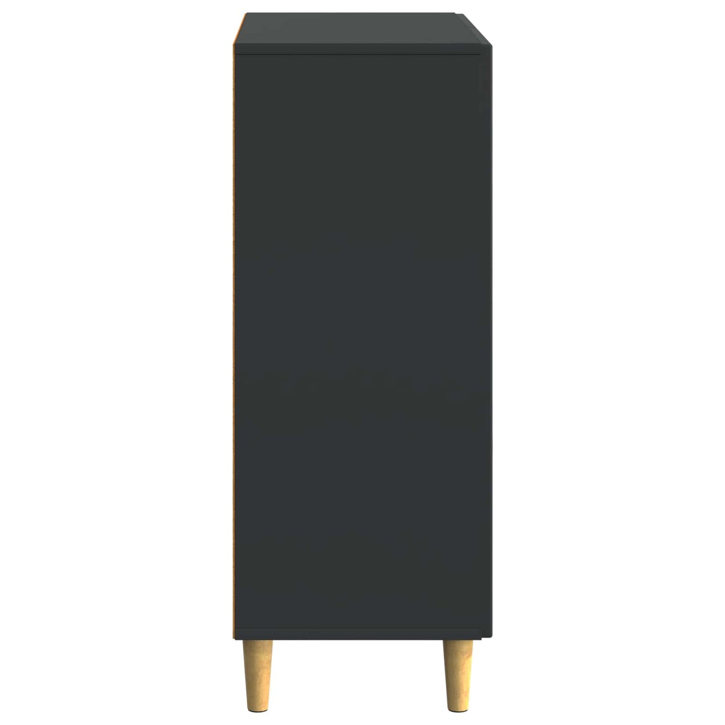 Sideboard with Drawer Black 66 x 34.5 x 90 cm Engineered Wood