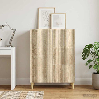 Sideboard Sonoma Oak 66 x 34.5 x 90 cm Engineered Wood