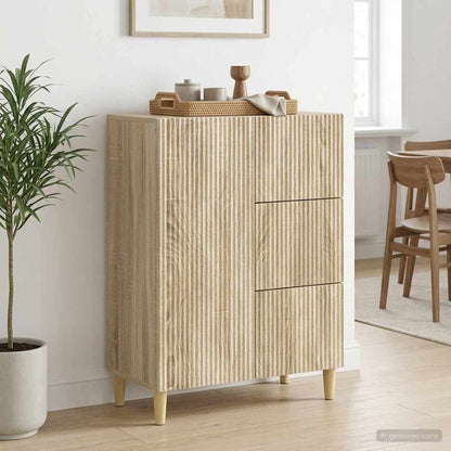 Sideboard Sonoma Oak 66 x 34.5 x 90 cm Engineered Wood