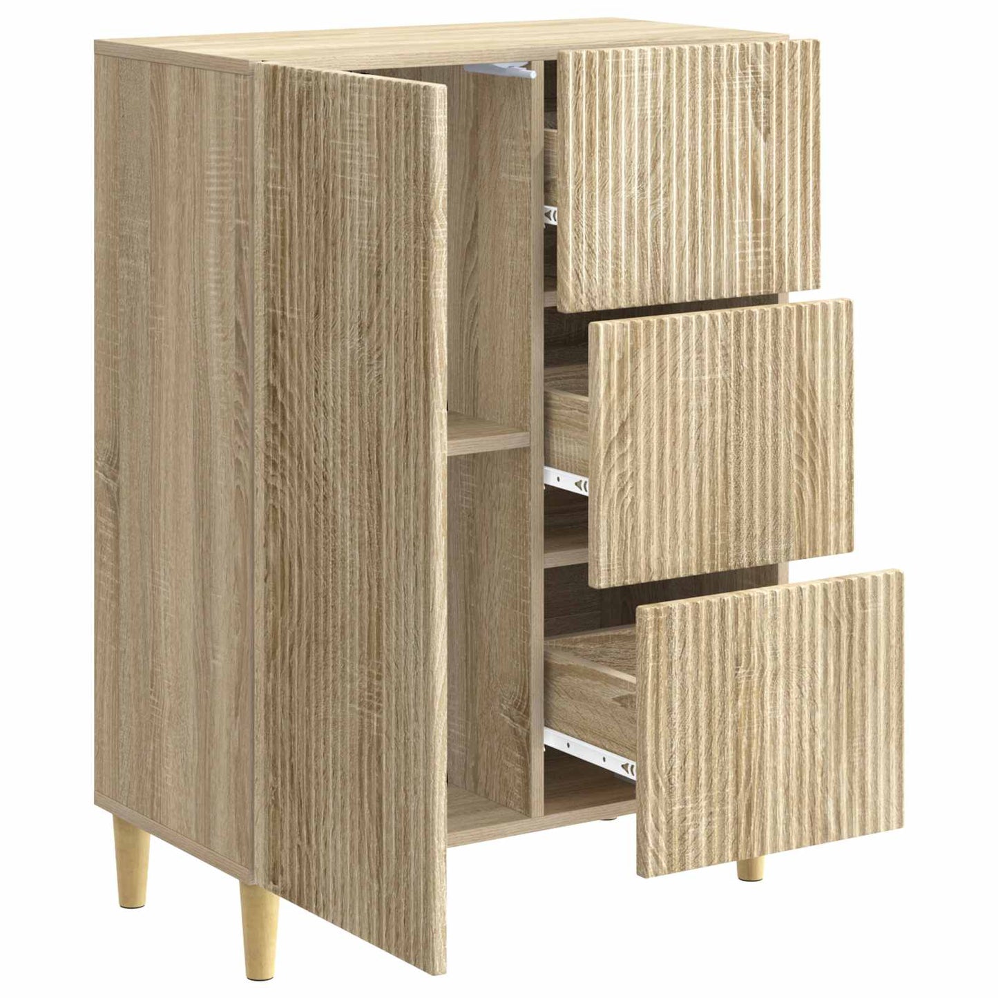 Sideboard Sonoma Oak 66 x 34.5 x 90 cm Engineered Wood